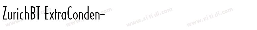 ZurichBT ExtraConden字体转换